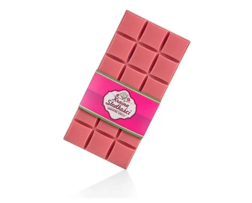 czekolada ruby - tabliczka ręcznie robionej belgijskiej czekolady ruby rubinowej różowej