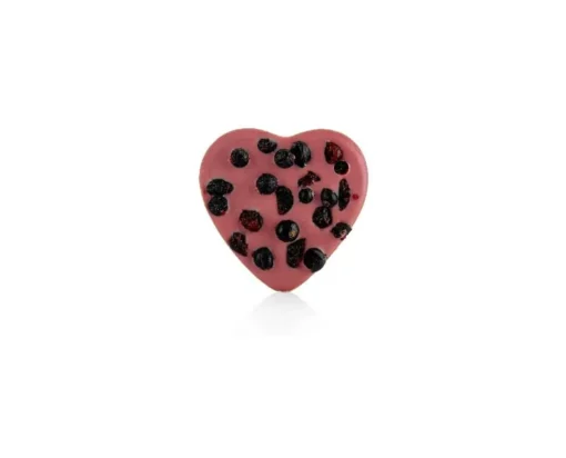 czekoladowe serce ruby z porzeczka i zurawina