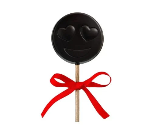 lizak usmiech z czekolady deserowej bez cukru