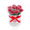 słodki flower box z róż - lizaki karmelowe w pudełku
