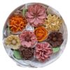Flower box czekoladowy duży - kwiatki z czekolady w pudełku